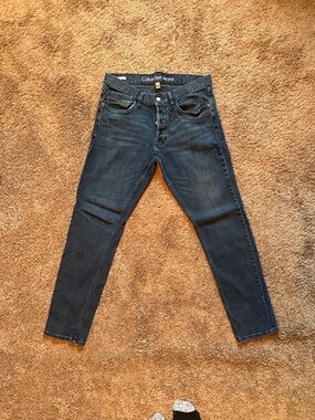 Calvin Klein Men's Skinny Jeans - Dark Wash Blue